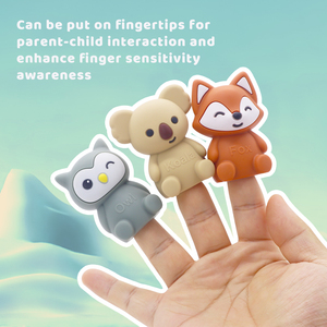 पर्यावरण के अनुकूल बच्चों के खिलौने शैक्षिक तैरते हुए पशु हाथ गुड़िया बच्चे को स्टकिंग सिलिकॉन बेबी स्नान खिलौने - Product Image 4