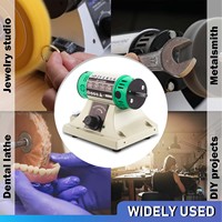 AUBLE Mini-fraiseuse de table, machine de polissage et de gravure pour bijoux, tour de polissage de banc, polisseuse pour métaux et pierres précieuses, outil multi-usage pour artisanat DIY