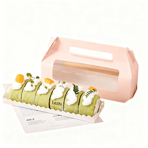 Impression personnalisée Boîte cadeau de présentation de conteneur de gâteau jetable à <span class=keywords><strong>prix</strong></span> raisonnable avec couvercle - Product Image 1
