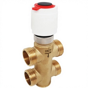 Ventilador de Agua Fría y Caliente de Latón de 4 Vías para Sistemas HVAC - Product Image 5