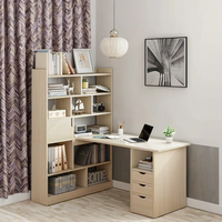 HANYEE-Étagère de bureau d'ordinateur intégrée personnalisée 2025 table d'étude simple pour maison, salon, hall, location de bibliothèque élégante