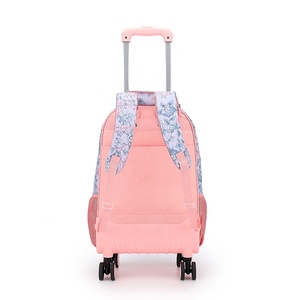 OEM Universal Wheel School Trolley <strong>Bag</strong> for Girls Wholesale Factory Direct Travel <strong>Roller</strong> <strong>Bag</strong> with Zipper Closure Student Backpack - Product Image 3