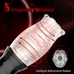 Herren tasche Elektro spielzeug Automatischer vibrierender Rotations mastur bator mit 5 Umdrehungen und 10 Vibrationen Sexspielzeug