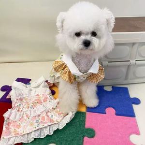 Dog Princess Dress Summer Breathable Floral Skirt For <b>Small</b> Dog <b>Teddy</b> Pet - Product Image 3