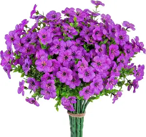 Plantes et fleurs artificielles résistantes aux UV pour l'extérieur, fausses fleurs pour la décoration extérieure - Product Image 1