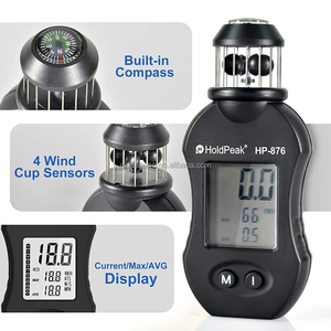 HoldPeak HP-876 휴대용 디지털 풍속계 4컵 360도 풍속 측정 공기 흐름 게이지 나침반 42m/s 미니 휴대용 - Product Image 5