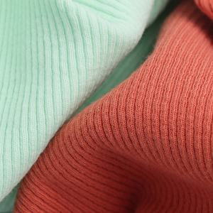 Stoff hersteller 250 GSM 95% Baumwolle 5% Spandex Strick 2*2 Rib Elastic Fabrics für T-Shirt - Product Image 3