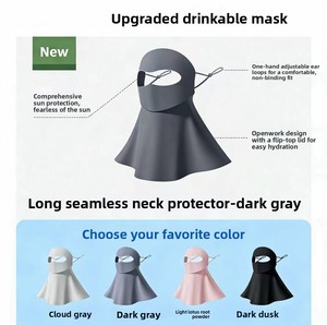 Maschera Solare Traspirante in Nylon per Viso e Collo, Protezione UV Completa, Ideale per Ciclismo Estivo e Attività all'Aperto - Product Image 3