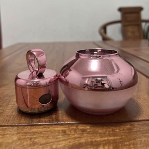 Envase Cosmético Vacío de 30g 50g, Contenedor de Maquillaje de Acrílico de Alta Calidad, Botella Dorada para Crema, Envases para Cosméticos - Product Image 4