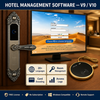 Cerradura Digital Inteligente para Puerta de Hotel PRND, Diseño Clásico en Aleación de Zinc, Resistente al Agua y Antirrobo, Sistema de Tarjeta Inteligente