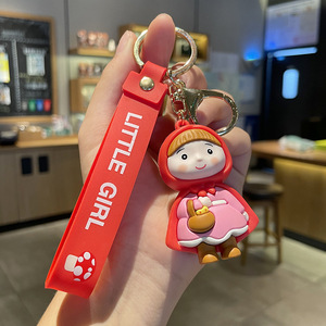 <span class=keywords><strong>Conte</strong></span> de fées <span class=keywords><strong>petit</strong></span> <span class=keywords><strong>chaperon</strong></span> <span class=keywords><strong>rouge</strong></span> porte-clés en PVC dessin animé Animation tendance porte-clés sac à dos pendentif décoratif - Product Image 6