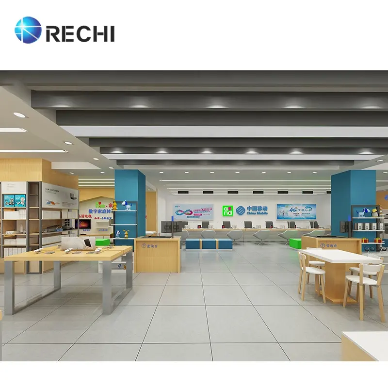 RECHI proporciona diseño de interiores de tienda electrónica al por menor y servicio de ajuste al por menor para mejorar su imagen de marca y experiencia de cliente