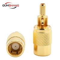 Conector SMB-C-K-1.5 de Precisión de 75 Ohmios, Tipo Jack Hembra, Chapado en Oro, para Cable RG179, Transmisión de Video HD-SDI de CC-2GHz, Clasificación IP67