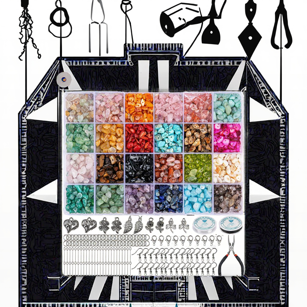 Customized Nature Crystal Loose Bead Irregular Crushed Stone Handmade Jewelry Making Kit Accessory Custom Jewelry Supply