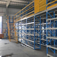 Système de rayonnage mezzanine personnalisé haute capacité pour plate-forme d'entrepôt Stockage à plusieurs niveaux en acier robuste