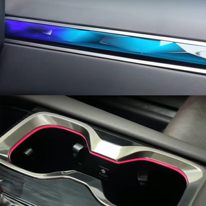 Kit d'éclairage ambiant RGBIC pour voiture Lexus RX 2023-2025, décoration d'ambiance intérieure, contrôle par application Bluetooth, bande lumineuse LED - Product Image 6