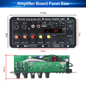 VIRE LED Display Card Plug-in Bluetooth Car Mono 30W Amplifier <strong>Board</strong> With Reverb and Microphone Function