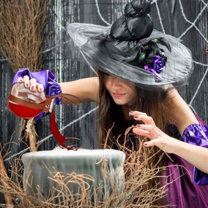 Halloween Cosplay Accessory Dark Magic <b>Cork</b> Potion <b>Bottle</b> Toy Spherical Glass <b>Bottle</b> with Leather Belt for Drinkware Decorations - Product Image 2