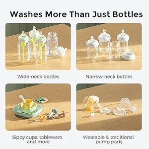 Máy rửa bình sữa đa năng, chất liệu thép không gỉ cao cấp, siêu yên tĩnh, dung tích lớn, tích hợp chức năng khử trùng cho nhiều kích cỡ bình sữa - Product Image 6