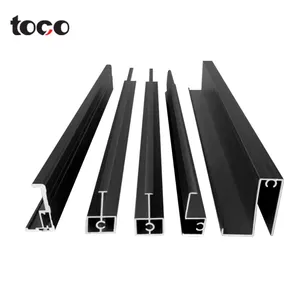 Toco – rail de porte coulissante en alliage d'aluminium, quincaillerie de porte coulissante en bois et en métal