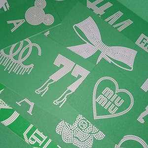 Thiết kế <span class=keywords><strong>hotfix</strong></span> Rhinestone mẫu mẫu Rhinestone chuyển tùy chỉnh thiết kế mới Rhinestone Logo truyền nhiệt - Product Image 1