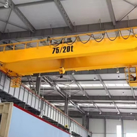 Pont roulant à double poutre de style européen Yiteng avec palan électrique, composants essentiels, moteur, portée 10m, levage max. 20m, capacité 3 tonnes 40000N