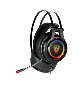 חדש באיכות טובה H18 פרו אוזניות משחקי 7.1 סראונד סטריאו USB RGB Wired אוזניות