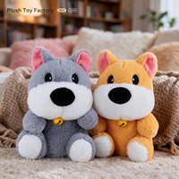 Peluche Chiot en Gros 8 Pouces, Jouet en Peluche Rembourré en Coton PP, Collection Personnalisée OEM ODM pour Tout-petits