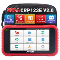 Lecteur de code OBD2 X431 CRP123E V2.0 avec écran tactile 5 pouces, compatible Wi-Fi, prend en charge le diagnostic du moteur, de l'ABS et des airbags pour les voitures universelles