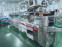 Machine d'emballage horizontale automatique pour biscuits et craquelins, avec remplissage et scellage
