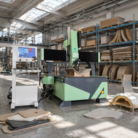 Centre d'usinage CNC 4 axes ATC, routeur CNC pour le travail du bois, panneau incurvé, sculpture 3D, équipement de production de meubles sur mesure