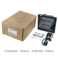 Lector de Códigos QR 2D YJFIRST, Plataforma de Escaneo Omnidireccional, Escáner de Códigos de Barras de Escritorio con Ventana Grande, en Stock en Almacén