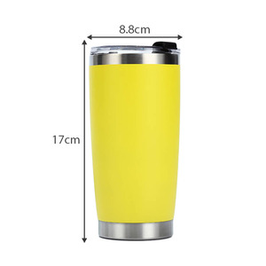 Custom Double Wall Stainless Steel 20oz Leak-Proof BPA Free Vacuum Insulating Portable <b>Hot</b> <b>Cold</b> Travel Mug Tumbler - Product Image 5