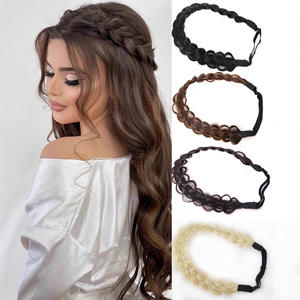 Accessoire de perruque tressée en tissu résistant à la chaleur pour coiffure de mariage, usage général VM294 2*8 - Product Image 2