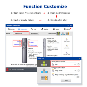 N96s vurgulamak kontrol ofis sunum uzaktan <span class=keywords><strong>Pointer</strong></span> kablosuz sunum İsteğe bağlı kırmızı yeşil lazer - Product Image 4