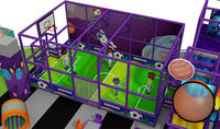 Solution complète clé en main pour aire de jeux intérieure, parc de trampolines, structure de maison de jeu, parcours d'entraînement ninja, certifié TUV SGS
