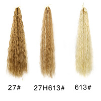Vente en Gros : Perruque Queue de Cheval Longue Yaki Crépu Ondulé de 85 cm (34 Pouces) à Nouer, Extension Capillaire Synthétique en Fibre Haute Température