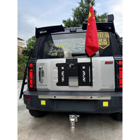 Cadre de pneu de secours en acier modifié et amélioré, base de pneu de secours arrière, adapté aux accessoires Chery ICAR 03 Jaecoo J6