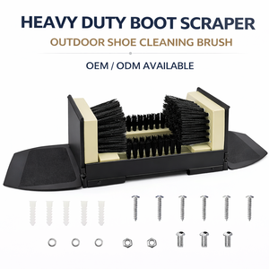 Extra Wide Outdoor <strong>Boot</strong> Scraper Heavy Duty Shoe <strong>Cleaner</strong> for Wholesale Buyers - Product Image 1