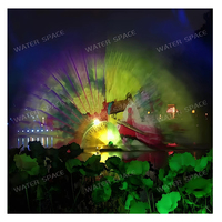 Matériel de projection d'écran d'eau à thème culturel personnalisé pour fontaines, images dynamiques HD, pour plans d'eau, spectacles nocturnes et aménagements aquatiques, disponible en gros