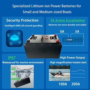 48 Volt LiFePO4 biển Pin 100Ah 5kwh chu kỳ sâu không thấm nước thông minh BMS Pin Lithium ion cho EV thuyền du thuyền RV - Product Image 6