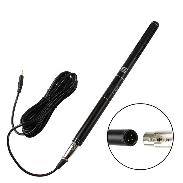 GAM-CF02 Professional High Sensitivity Interview Condenser Recording Studio shotgun Microphone for Camera DV Camcorder
