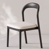 Chaise de salle à manger en bois massif de style italien moderne minimaliste pour la maison, l'hôtel, l'appartement, le restaurant