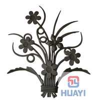 Panel de Hierro Forjado Ornamental para Puerta de Valla 710*640 mm, Contemporáneo, Duradero, Ecológico, Decoración para el Hogar, Apartamento, Patio