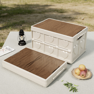 Boîte de rangement pliable pour l'extérieur, bac de rangement pliable en plastique PP pour le <span class=keywords><strong>camping</strong></span>, la voiture, la maison et l'organisation du jardin - Product Image 3