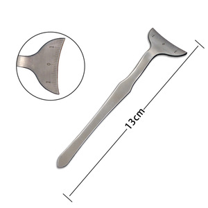 Regla de medición de párpados estilo coreano para párpados dobles y realce del párpado inferior; cinta métrica en forma de media luna con - Product Image 3