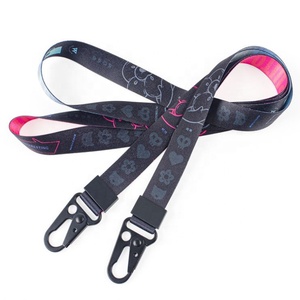 Cordón de mosquetón de águila personalizado de alta calidad, cordón de sublimación de llavero con hebilla de Metal negro - Product Image 5