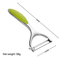 Couteau à éplucher les fruits manuel multifonctionnel Portable en acier plastique Outil de cuisine ménager avec poignée pratique Design Wholesale