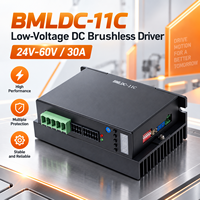 Contrôleur de moteur BLDC industriel 24V 36V 48V 60V 30A PWM pour moteur sans balais à capteur de Hall ou sans capteur