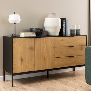 Phòng khách hiện đại tự chọn bảng & tự chọn Tủ 3 ngăn kéo + 2 cửa sideboards với lưu trữ - Product Image 3